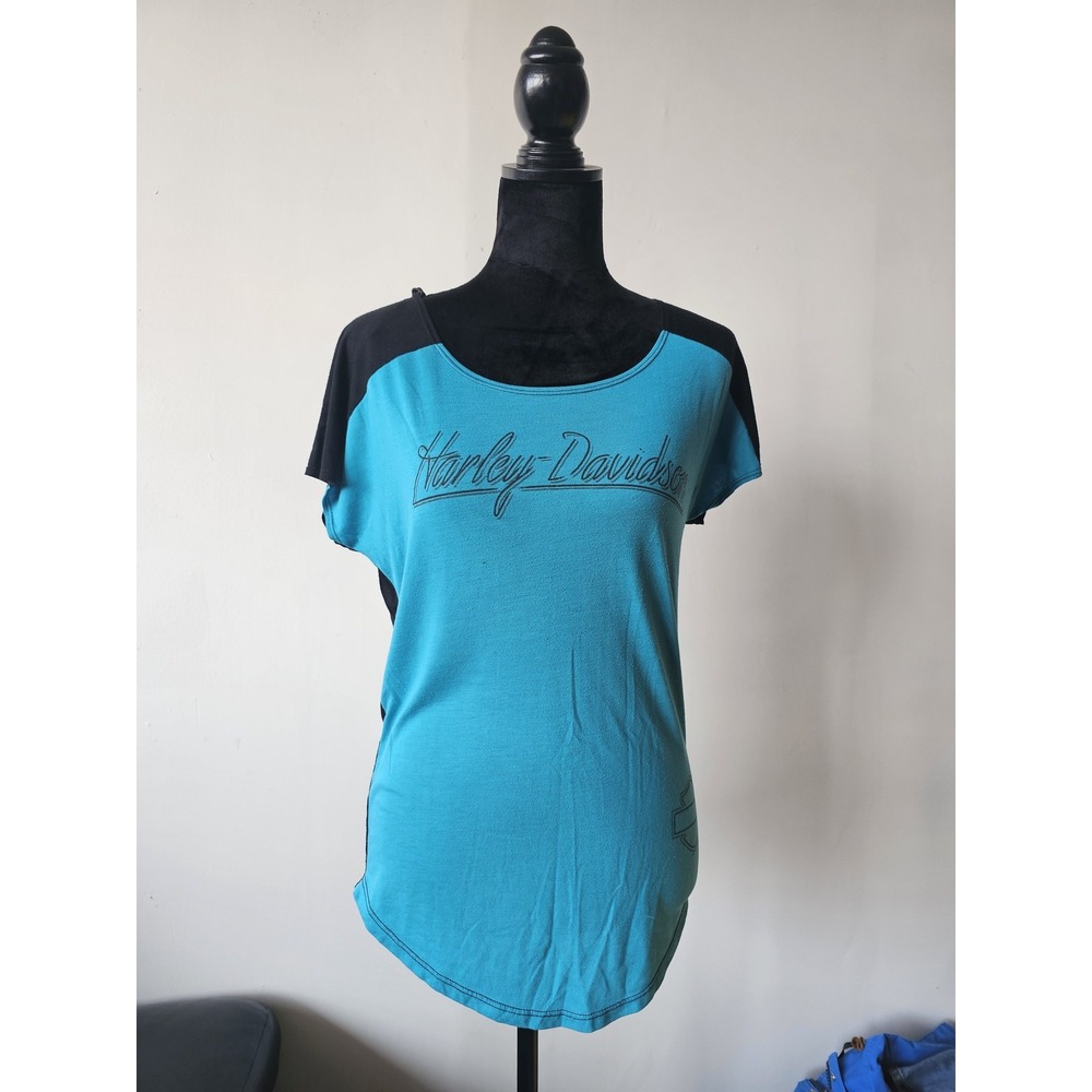 Harley Davidson‎ Shirt Womens Small McHenry Illinois Motorcycle Biker Tee